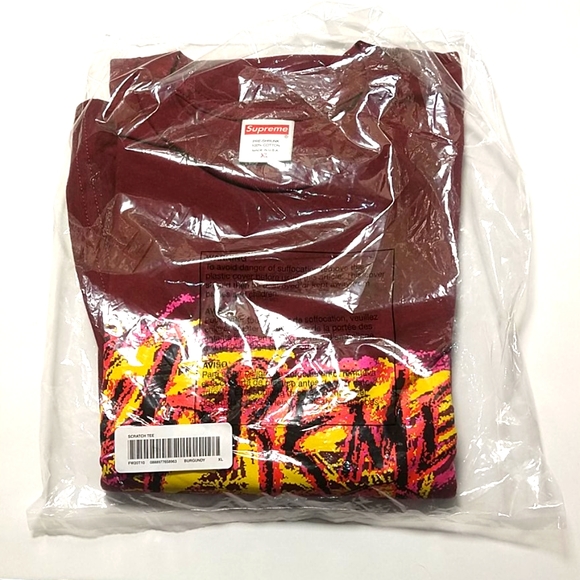 Supreme Other - Scratch Tee Burgundy